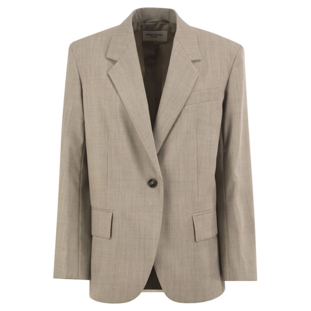 Weekend Maxmara Women Wkdattila - Single-Breasted Pure Virgin Wool Blazer
